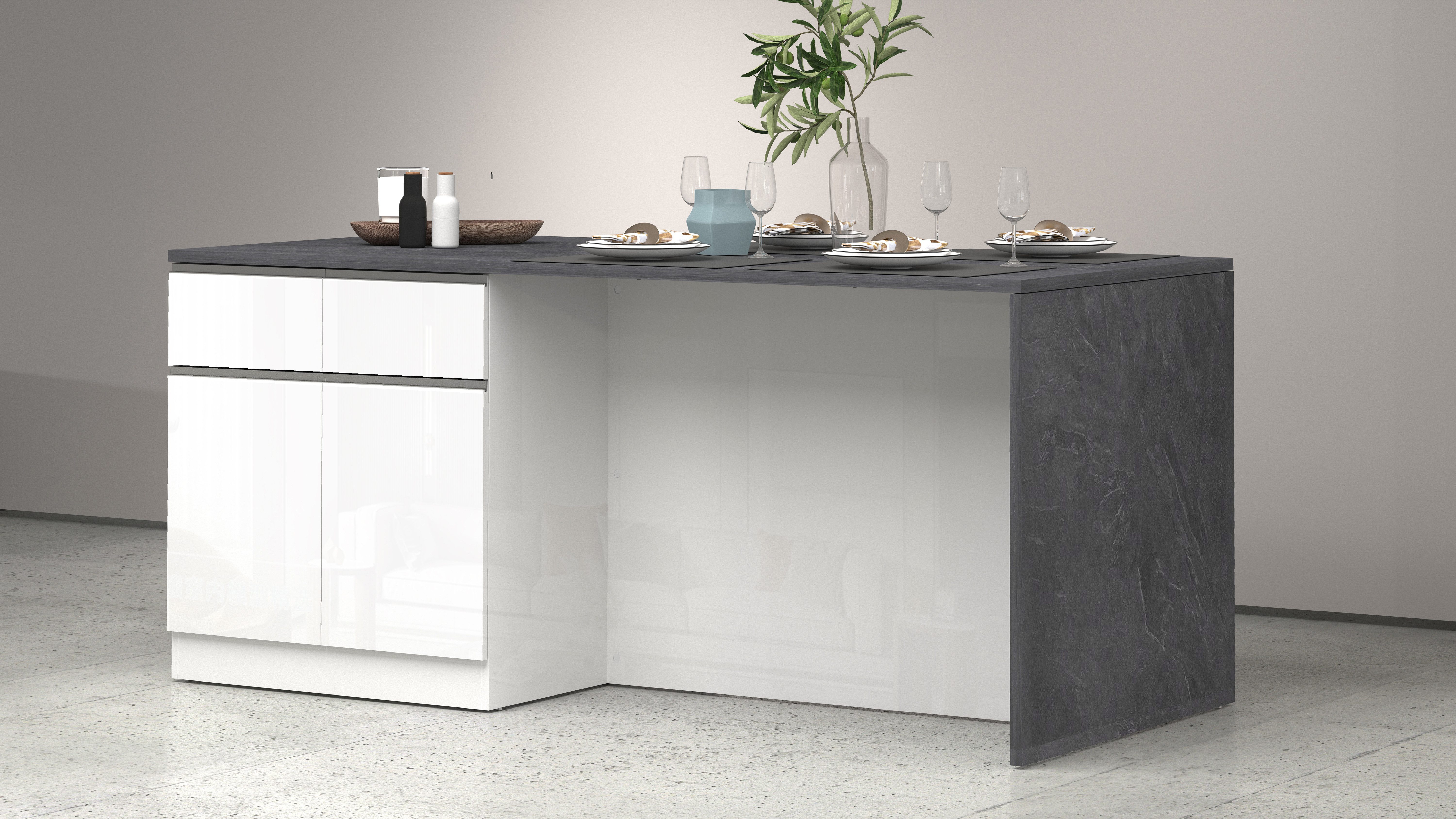 KOCHSTATION Kücheninsel Sole,Kochinsel,Küchenarbeitsblock,Inselküche,Arbeit günstig online kaufen