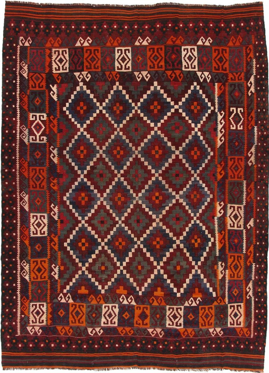Kelim 3 Antik Nain rechteckig, mm Höhe: Afghan Trading, 281x375 Handgewebter Orientteppich, Orientteppich