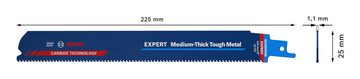 BOSCH Säbelsägeblatt Expert Medium-Thick Tough Metal S1155HHM (3 Stück), Säbelsägeblatt - 3er-Pack