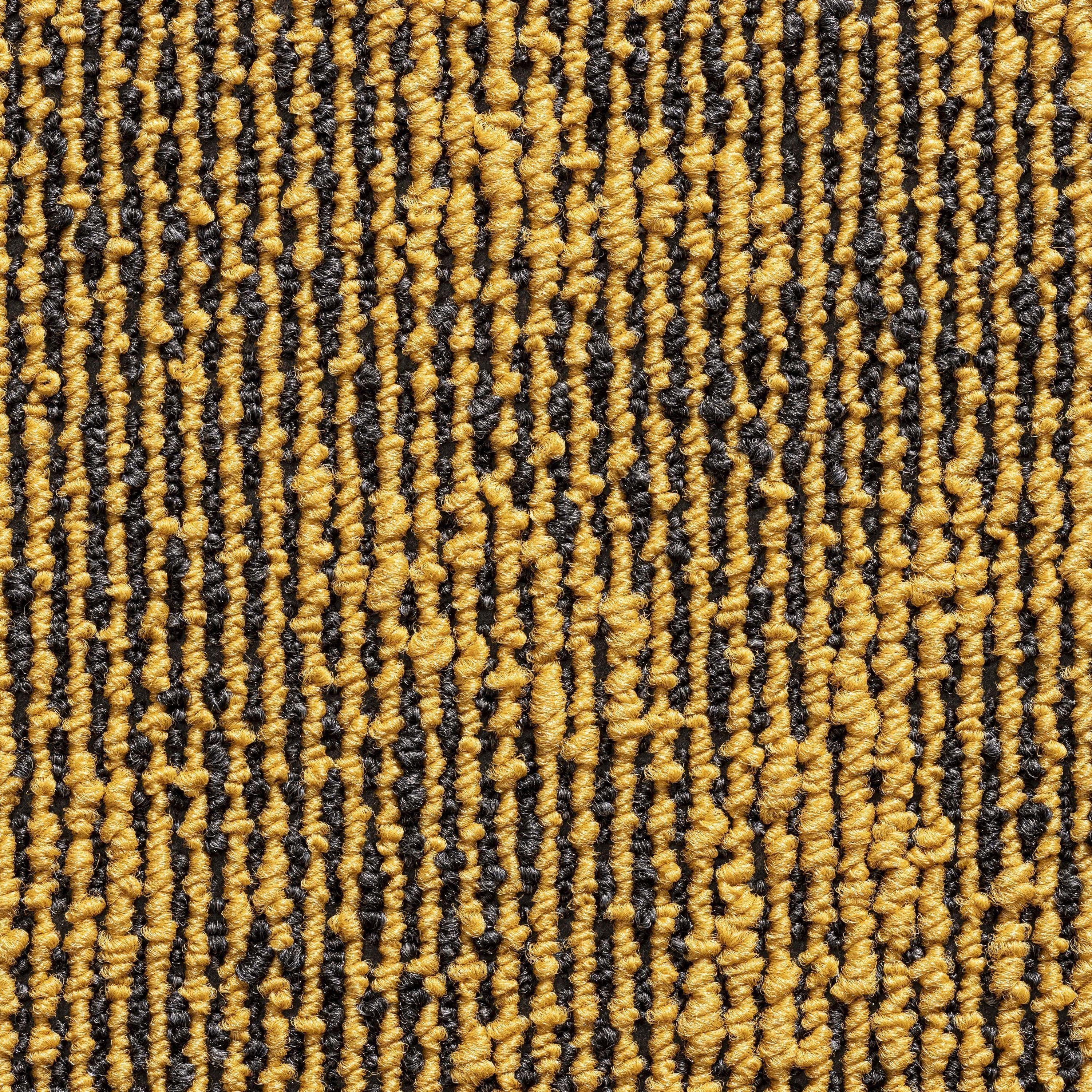 ZENYA Teppich Z014RBT00500035, Zenya Flow Teppichfliesen 50x50 cm - Gelb Gemustert, Selbstliegend