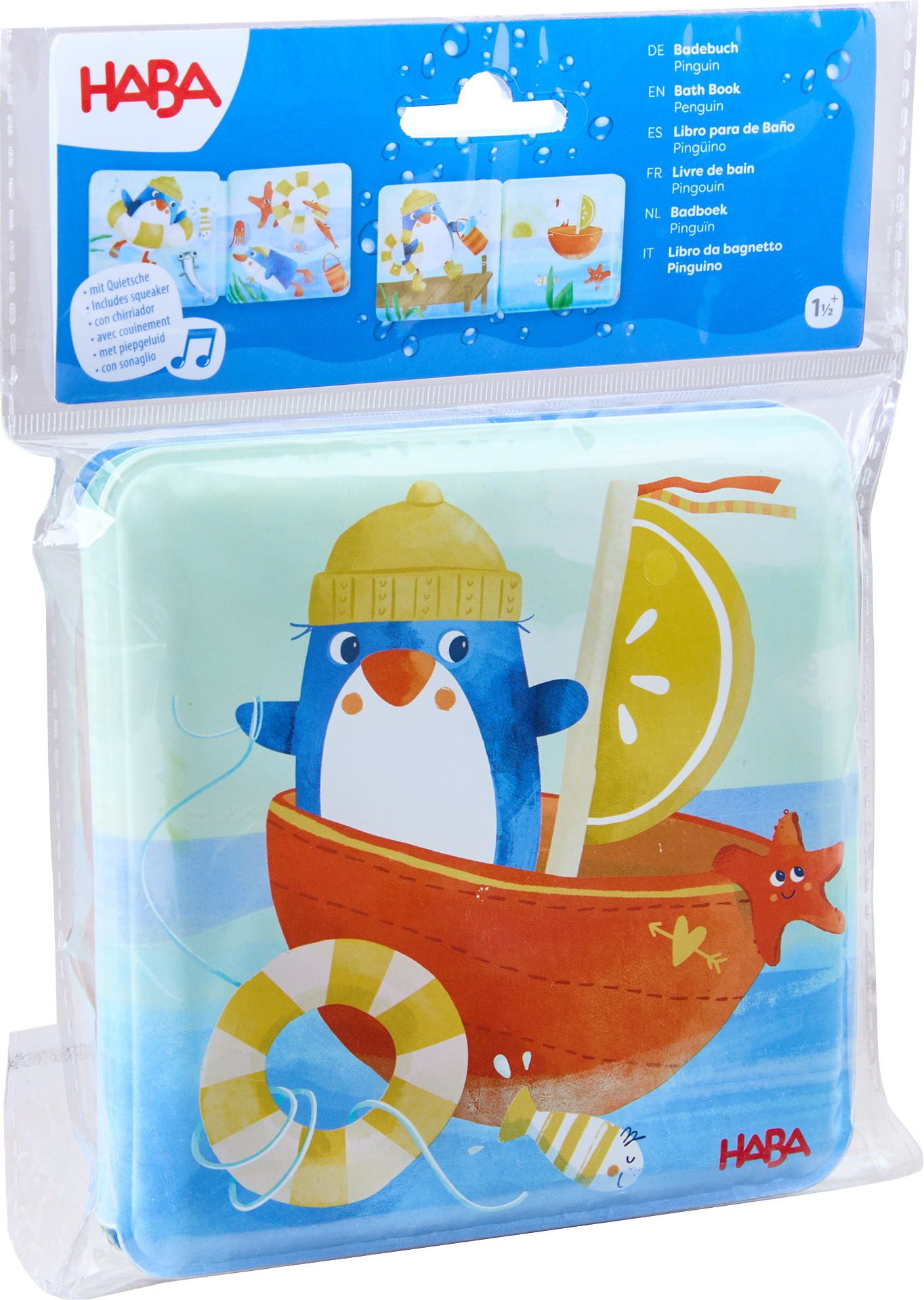 Haba Greifling Babywelt Babyspielbuch Badebuch Pinguin 2012340001