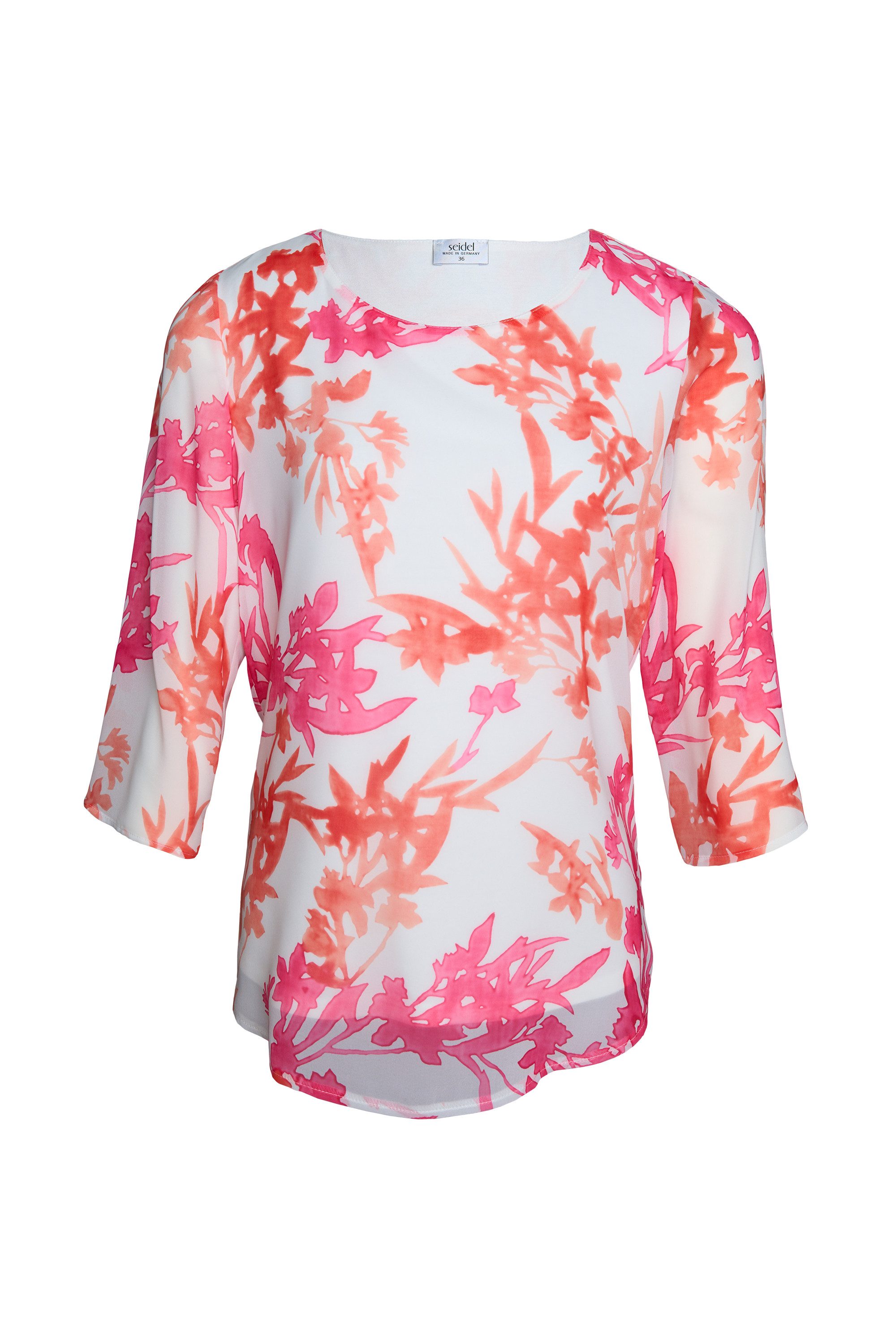 Seidel Moden Druckbluse mit floralem Muster - MADE IN GERMANY