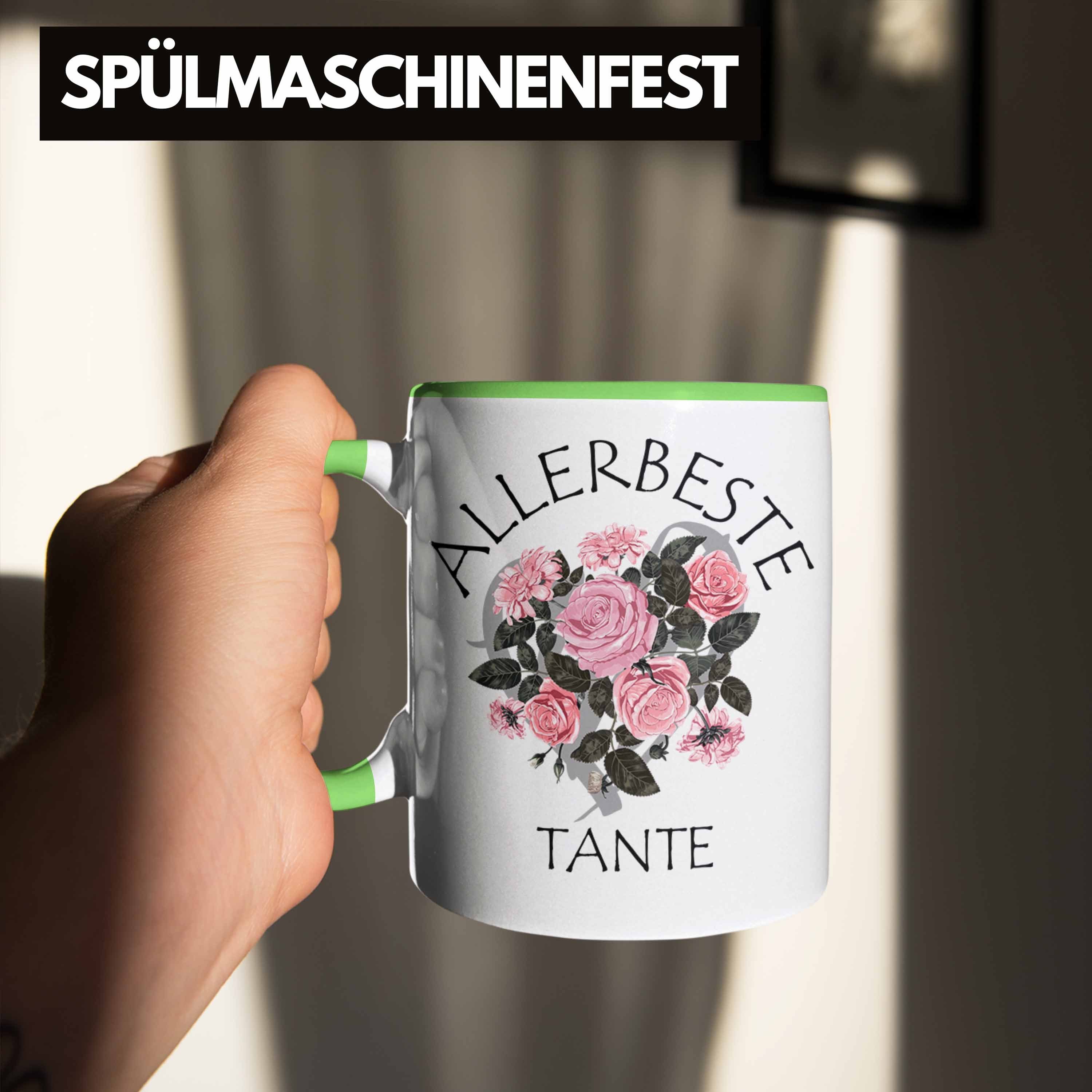 Grün Welt Geschenk Tasse für Trendation Beste Beste Tante Geburtstag Kaffeetasse - der Tante Tasse Geschenkidee Trendation