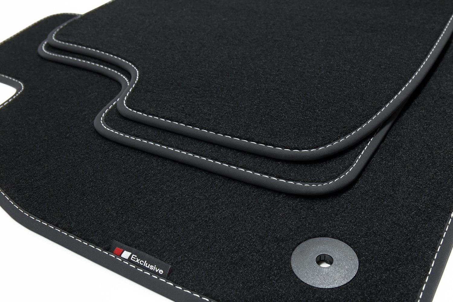 Fußmatten Set 2008-2016 Velours mit 8R kompatibel Q5 teileplus24 1 Audi Auto-Fußmatten EF109