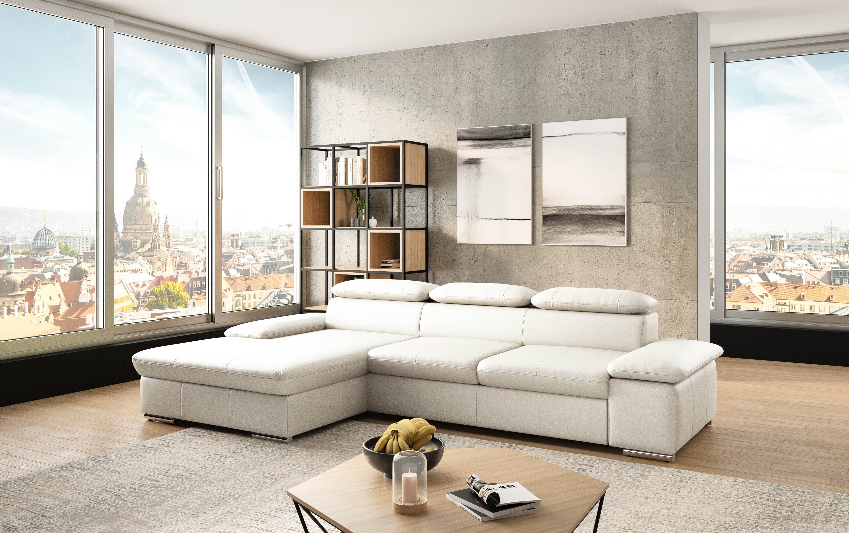 sit&more Ecksofa Valantine L-Form, inkl. Kopf- günstig online kaufen