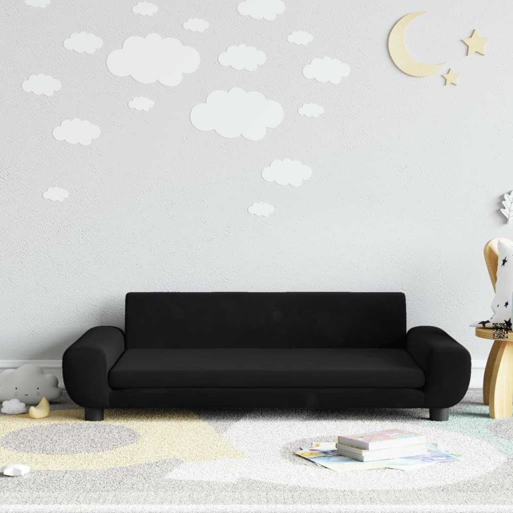 vidaXL Kindersofa Kindersofa Schwarz 100x54x33 cm günstig online kaufen