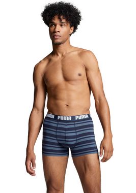 PUMA Boxer (Packung, 2-St) Streifen und Uni