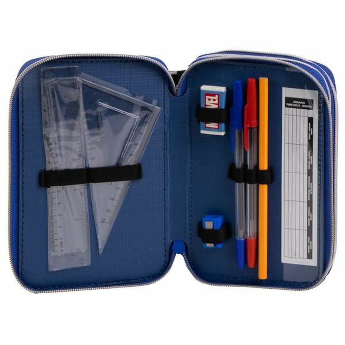 The AVENGERS Federtasche Federmäppchen The Avengers Schwarz 12,5x6,5x19,5 cm