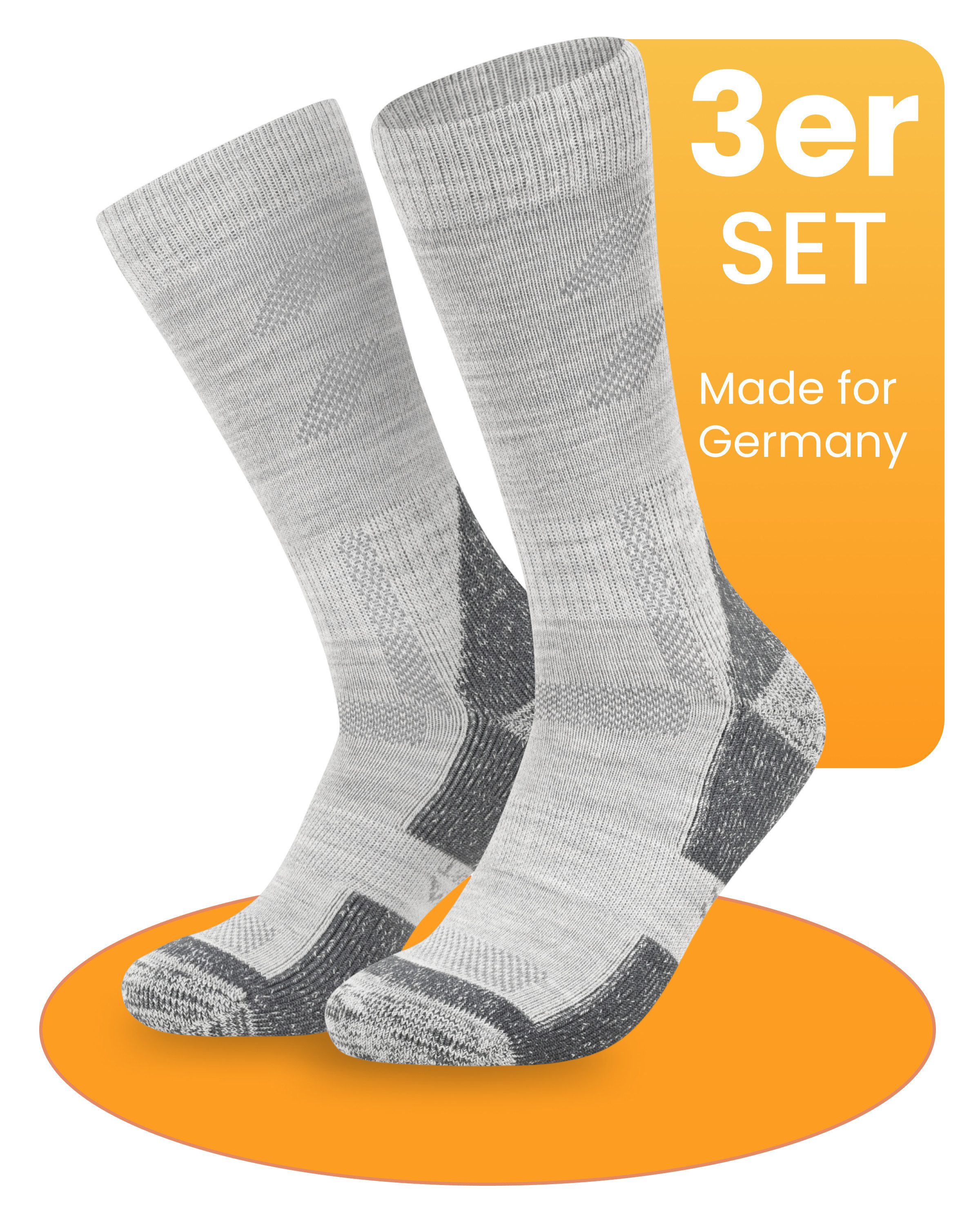 Wandersocken Hiking Socks mit Merinowolle für Damen & Herren Socken Trekking