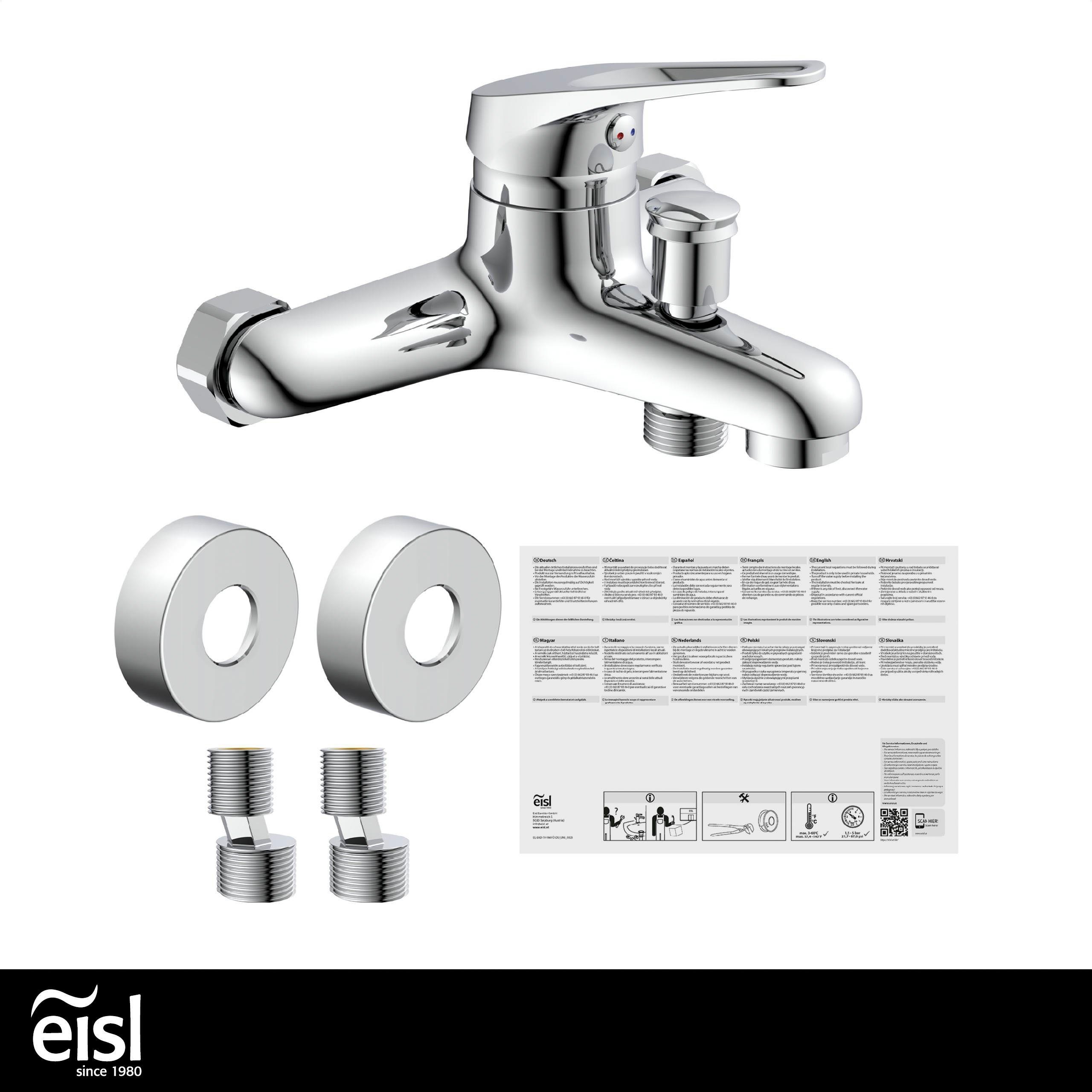 Eisl Wannenmischeinheit SPEED perfektes Strahlbild, auswechselbare 35mm Keramik-Kartusche. € 48,05