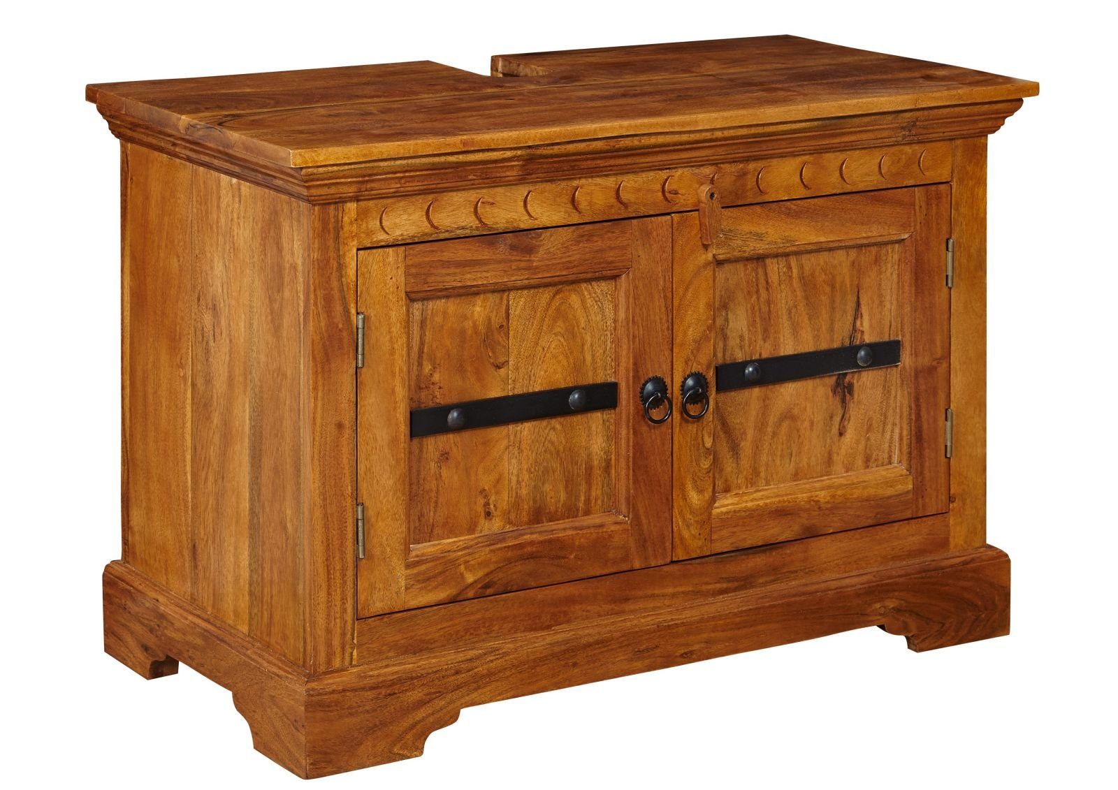 Massivmoebel24 Waschbeckenunterschrank #01005 (Waschbeckenunterschrank Akaz günstig online kaufen