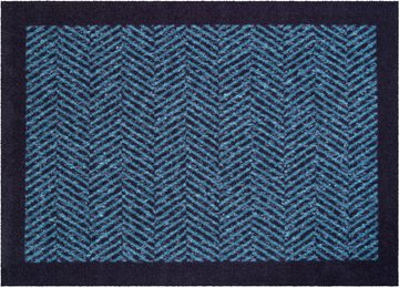 Teppich Herringbone, Grund, rechteckig, Höhe: 8 mm, In- und Outdoor geeignet, mit Bordüre