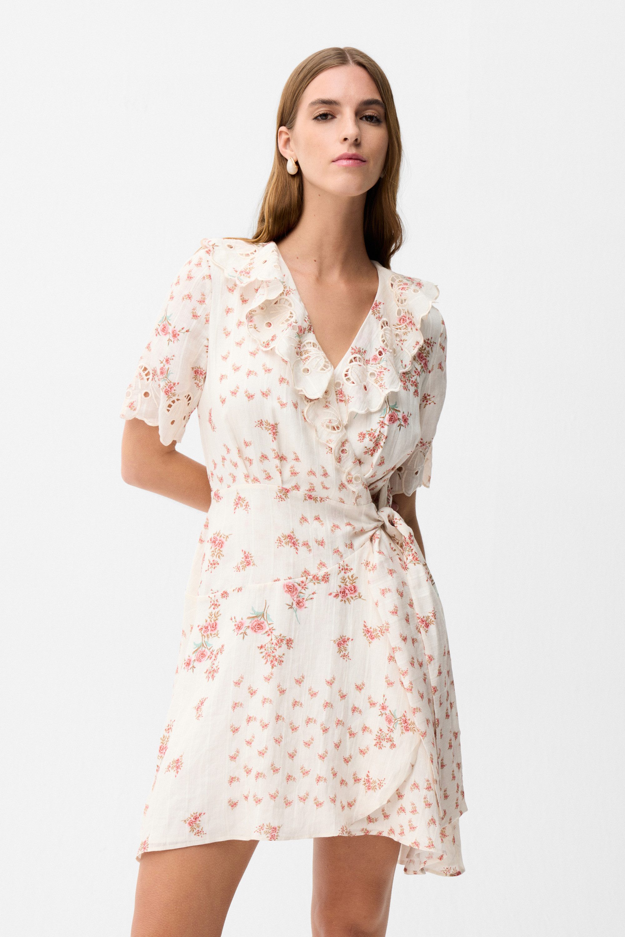 adL Jerseykleid Gemustertes Kleid mit seitlichem Bindeband