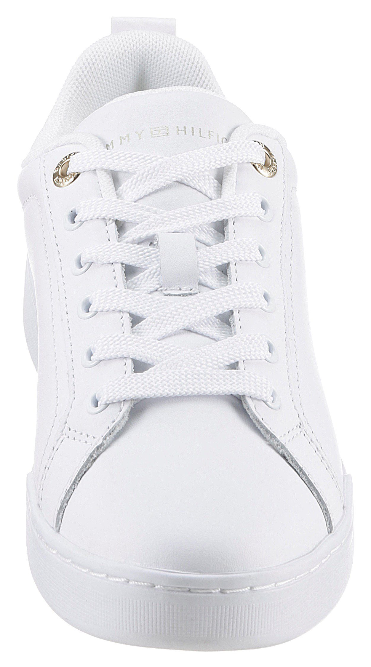Tommy Hilfiger CHIQUE COURT SNEAKER Plateausneaker Freizeitschuh, Halbschuh, Schnürer, Logoapplikation im Plateau