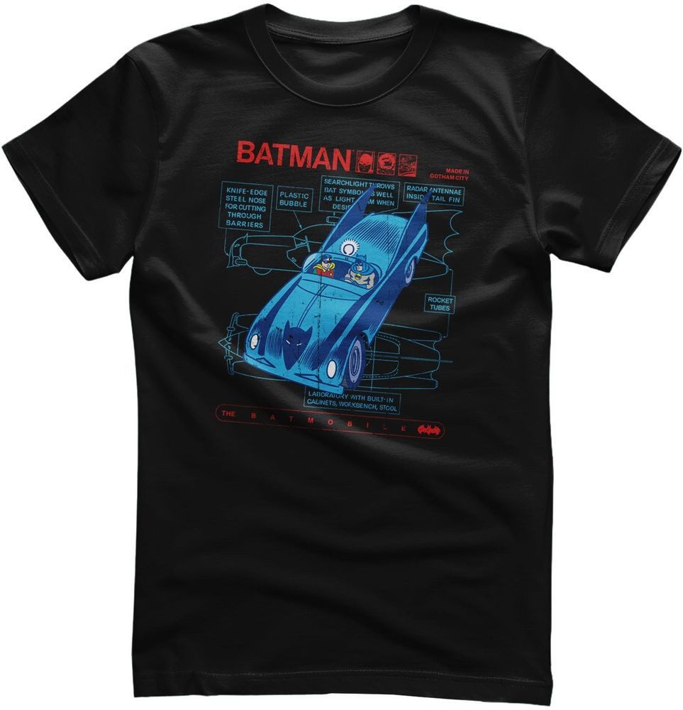 Batman T-Shirt Retro Batmobile T-Shirt