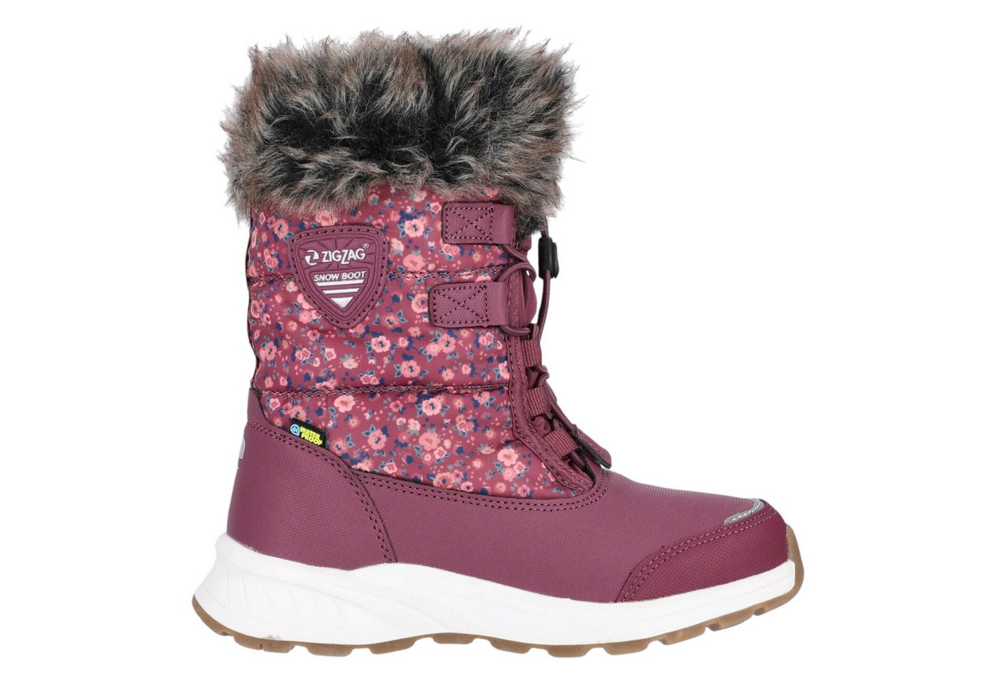 ZIGZAG Wesend Boot WP (wasserdicht, warm, gefüttert) pink/bunt Mädchen Winterstiefel