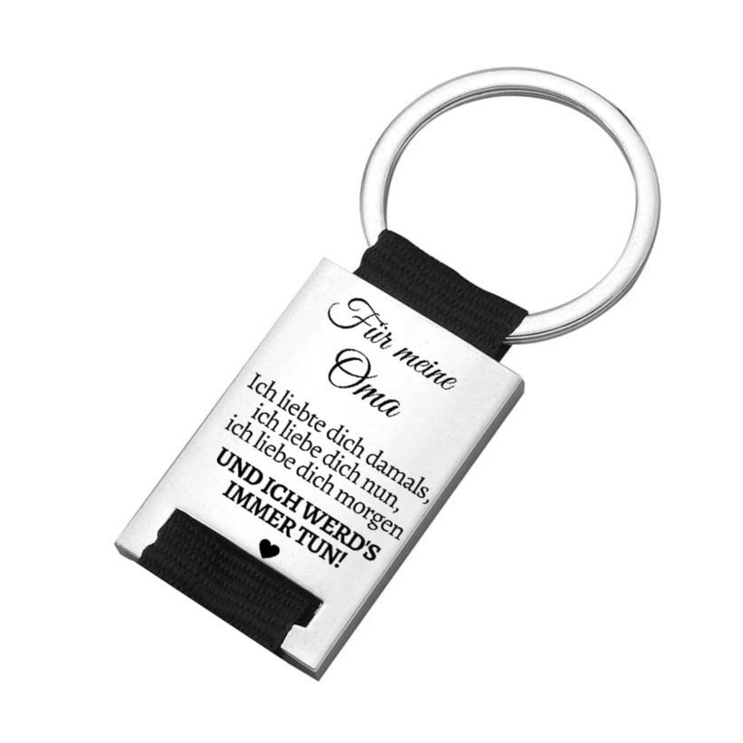 Schlüsselanhänger mit Gravur Schlüsselanhänger mit Gravur "Ich liebe dich & ich werde es immer tun"