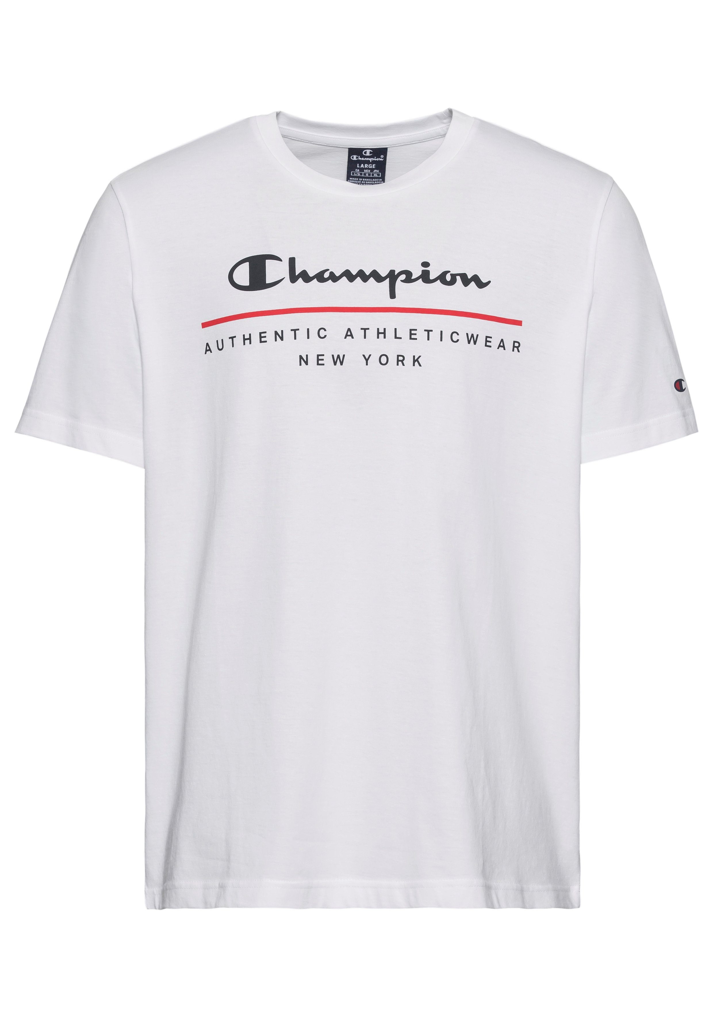 Graphic T-Shirt T-Shirt Crewneck Shop Champion weiß