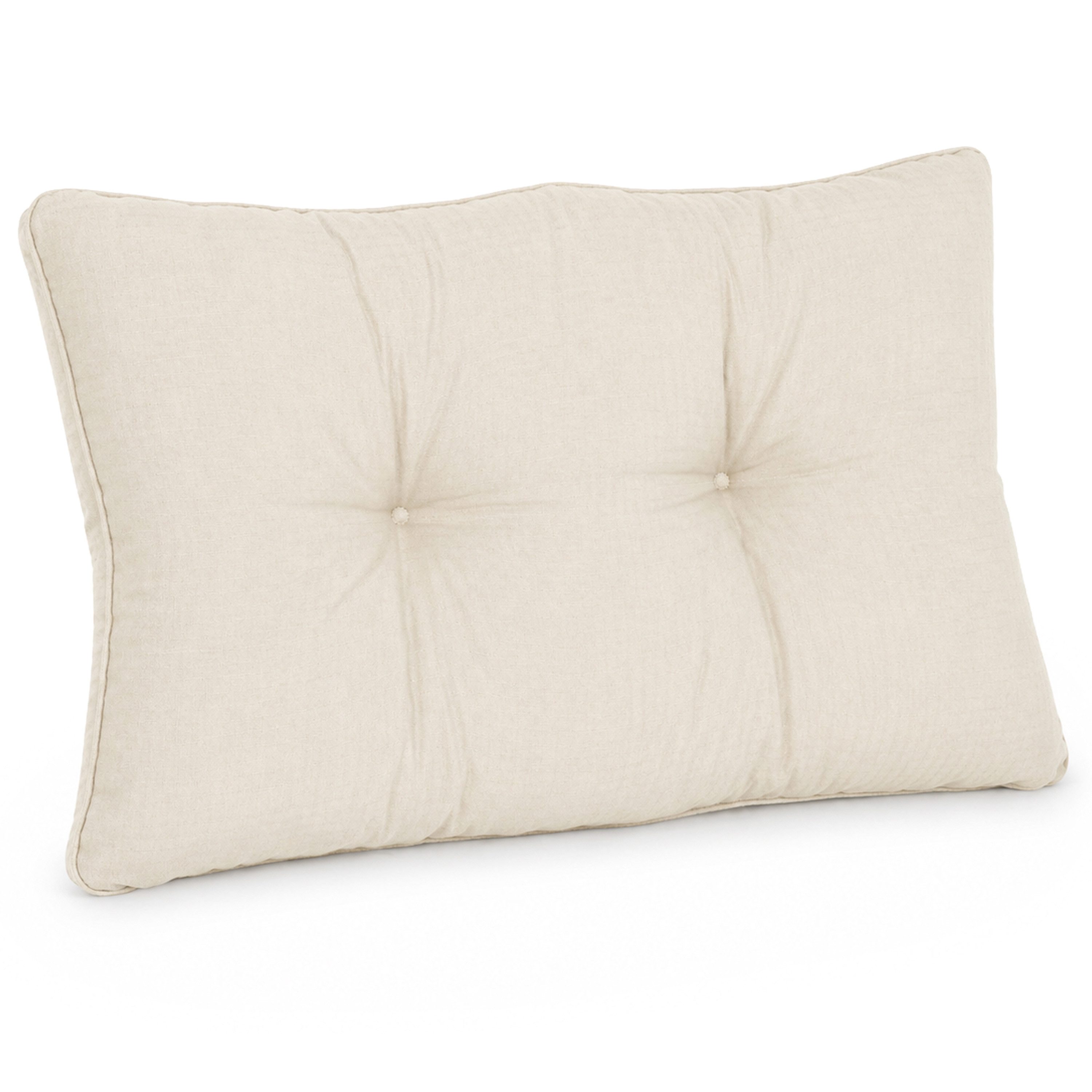 Beautissu Sitzkissen Lounge Kissen Outdoor Natur XLuna, 70x40cm, Sitzkissen Gartenstuhl 10 cm dick Sitzpolster Auflagen für Gartenmöbel