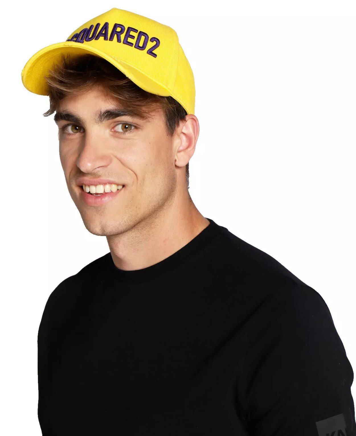 Dsquared2 Baseball Cap Technicolor Baseballkappe Icon Baseballcap Kappe Mütze Cap Hat Bringt eine Extraportion Attitüde in Ihr Outfit.