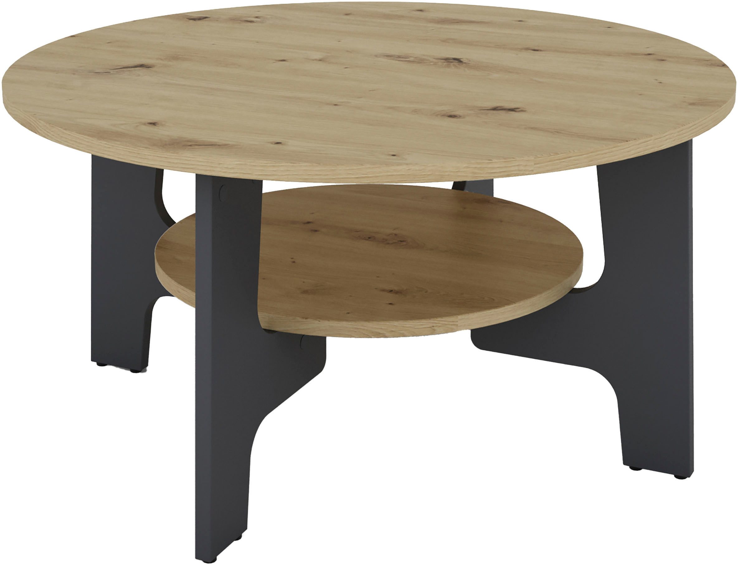 byLIVING Couchtisch JONNY, Artisan Eiche, Old Wood oder weiß, Ablageboden