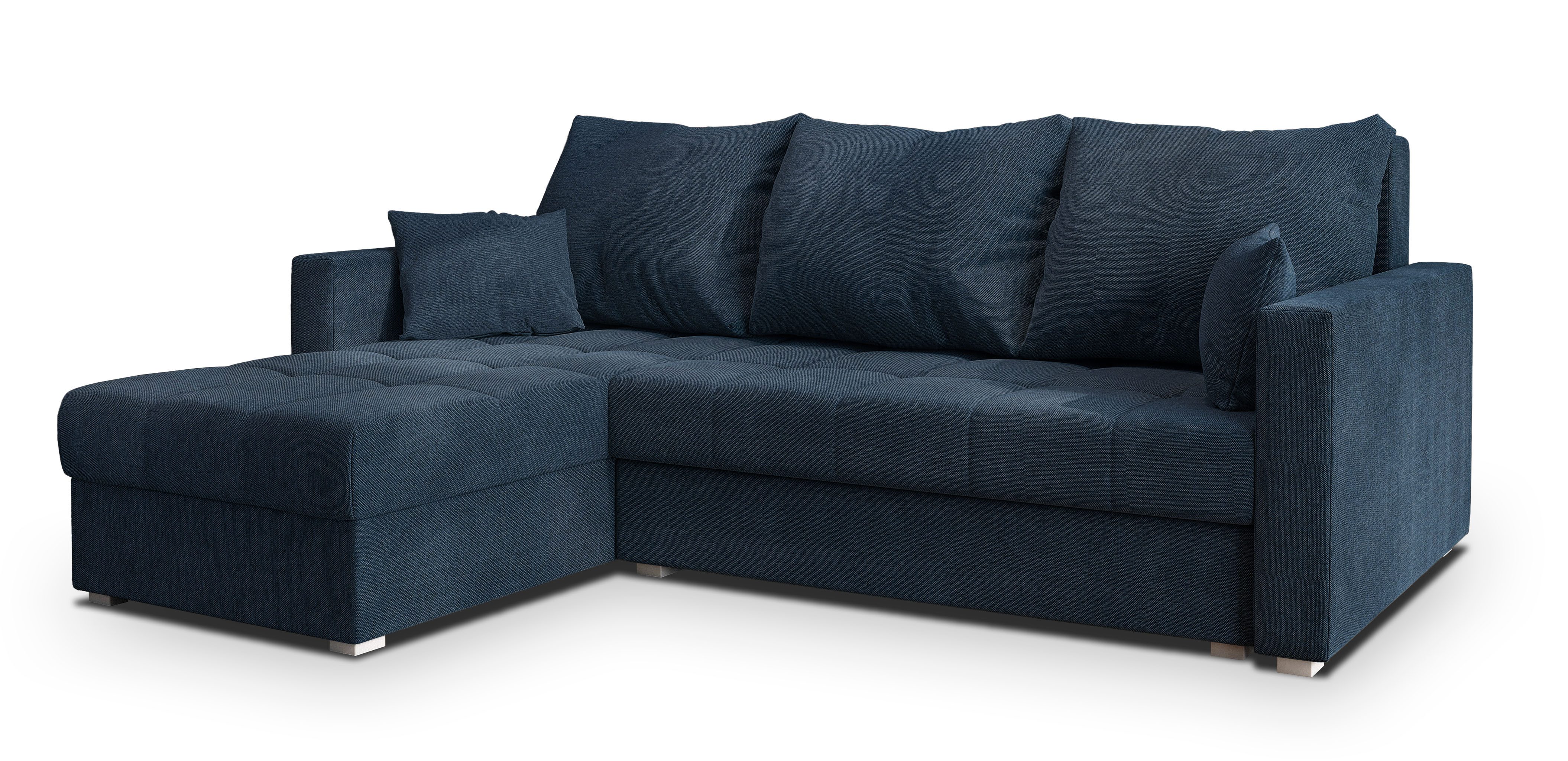 Masseno Ecksofa NIDA mit Schlaffunktion L-Form, Sofa mit Bettkasten günstig online kaufen