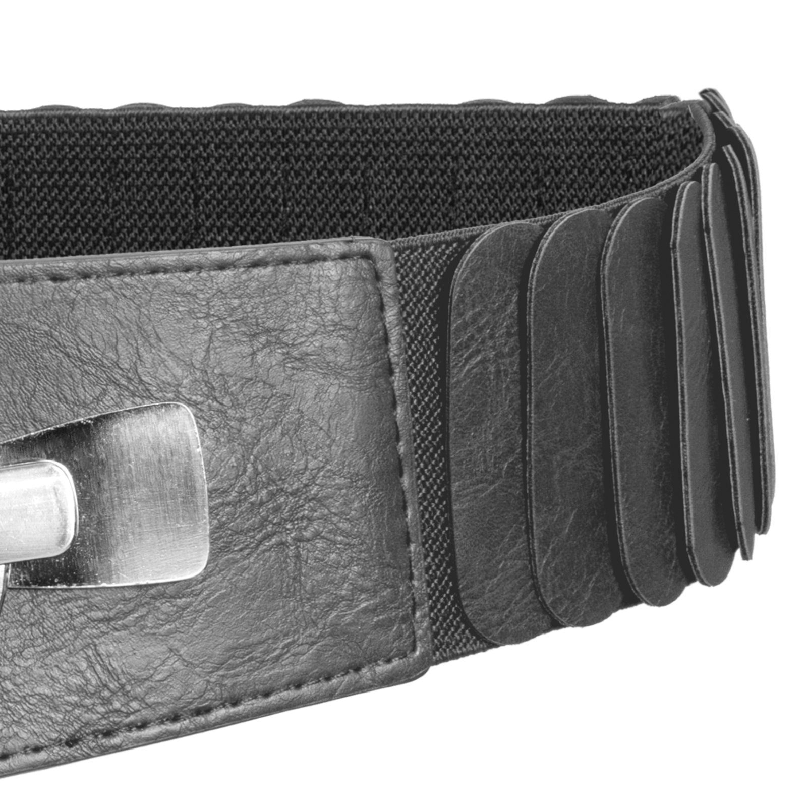 Caspar Taillengürtel GU300 Damen elastischer breiter Stretch Gürtel