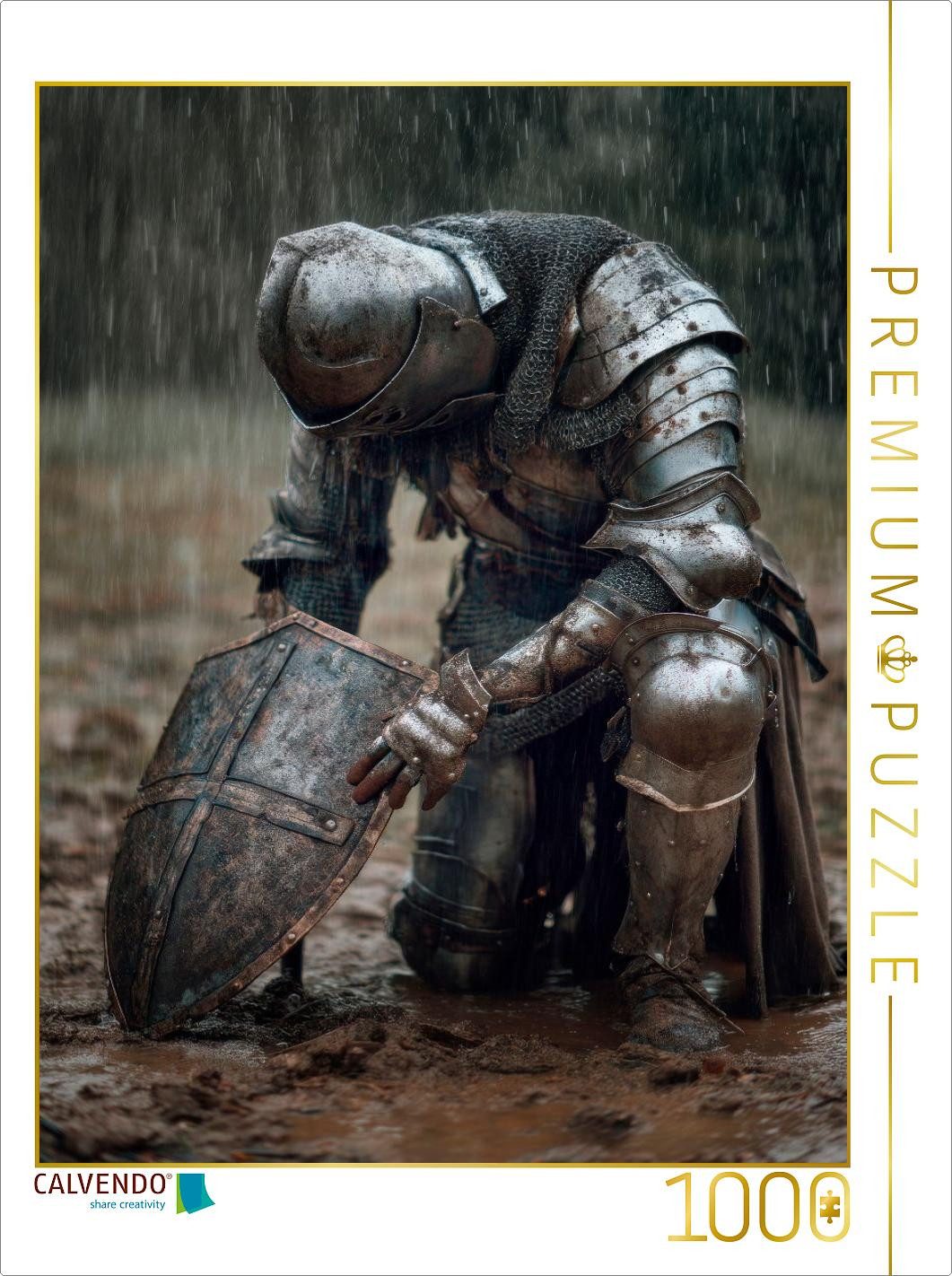 CALVENDO Puzzle CALVENDO Puzzle Ritter - Demut nach der Schlacht, 1000 Teile Lege-Grö, 1000 Puzzleteile