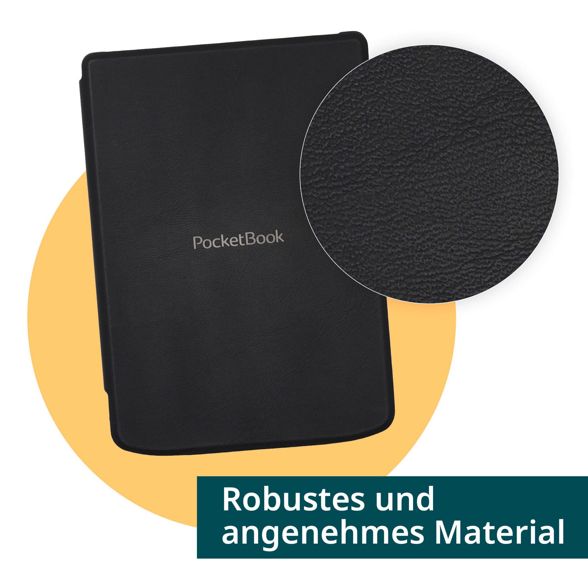 PocketBook E-Reader-Hülle Shell Strap Cover für PocketBook Verse, Verse Pro und Verse Lite, Backcover, Schutzhülle, Handyschutzhülle, Case, Schutzcase, stoßfest