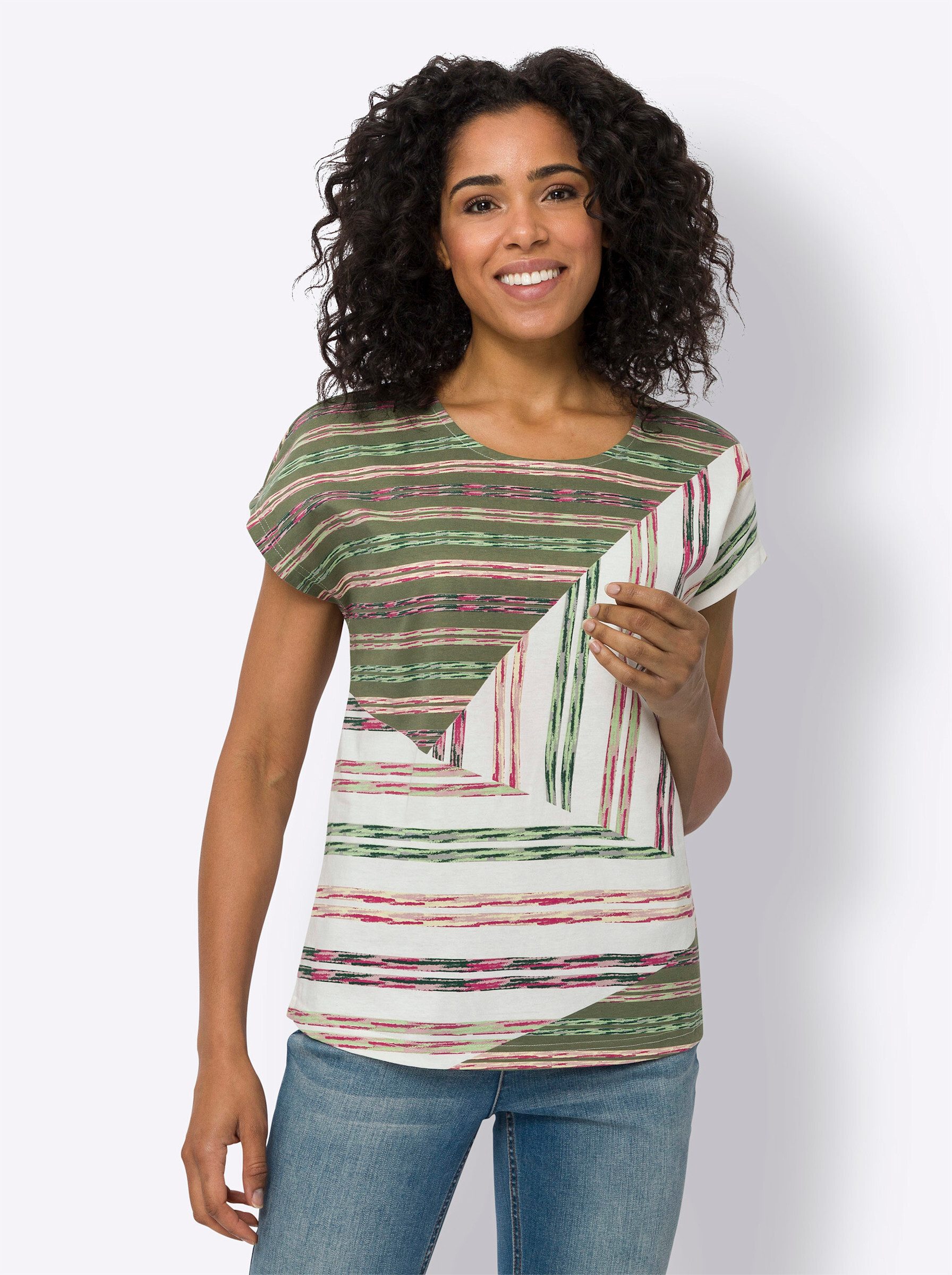 Sieh an! T-Shirt Rundhalsshirt günstig online kaufen