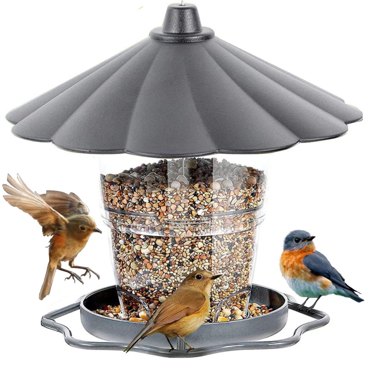 BlingBin Vogelhaus Vogelfutterhaus Aufhängen, Wetterfest Vogelfutterstation günstig online kaufen