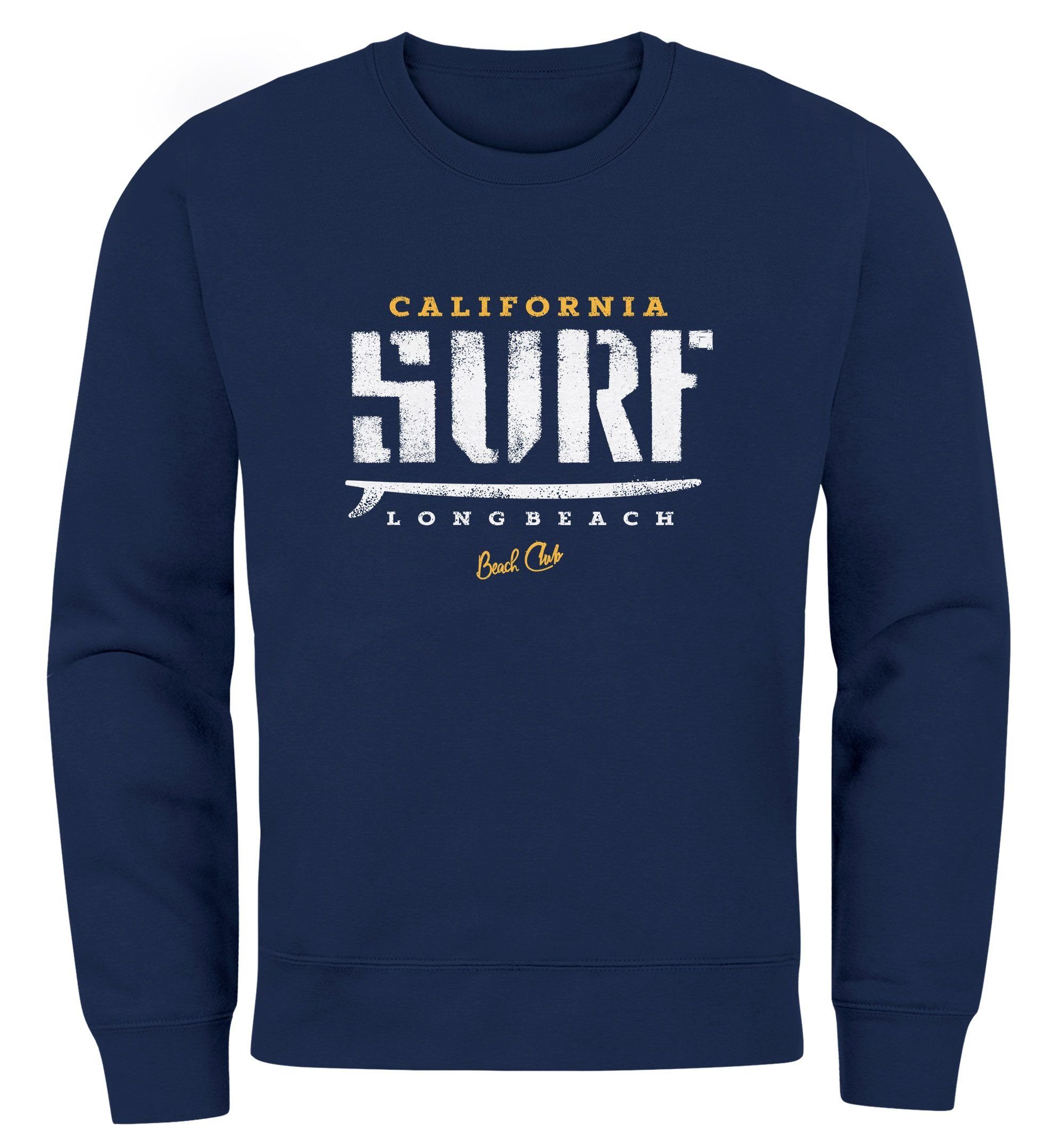 Sweatshirt Cooles Sweatshirt Herren Surf Vintage Druck Rundhals-Pullover