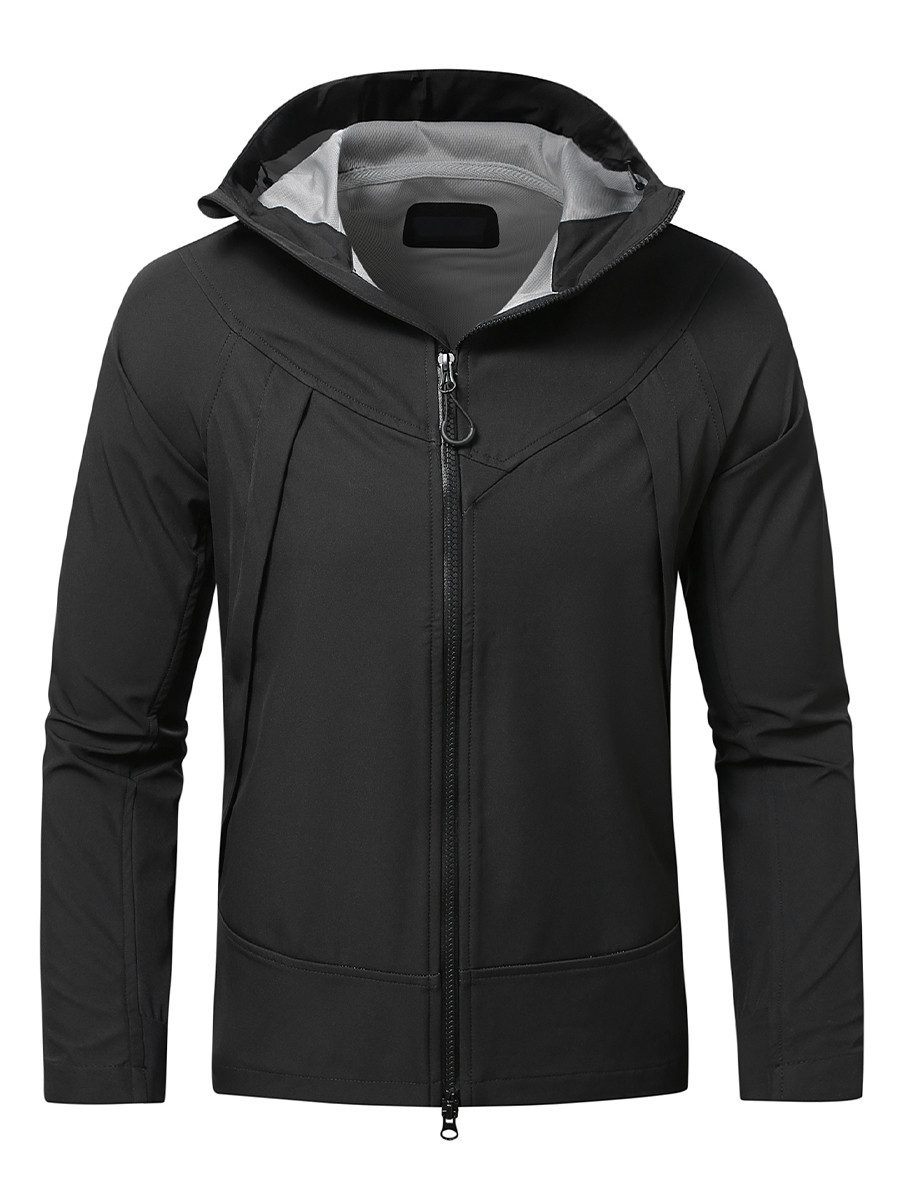 YOUTHUP Funktionsjacke Herren Leichte Outdoorjacke mit Kapuze