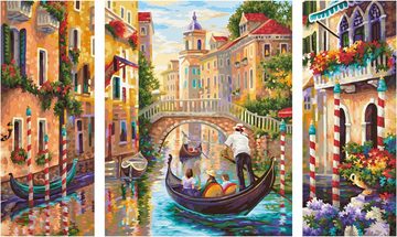 Schipper Malen nach Zahlen Meisterklasse Triptychon - Venedig - Die Stadt in der Lagune, Made in Germany