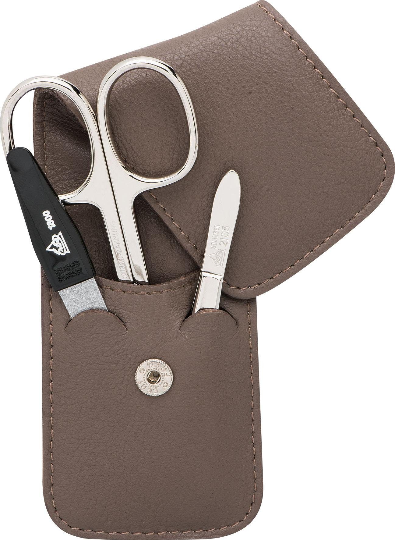 ERBE Maniküre-Etui Siena, 3 tlg., Taschen-Lederetui günstig online kaufen