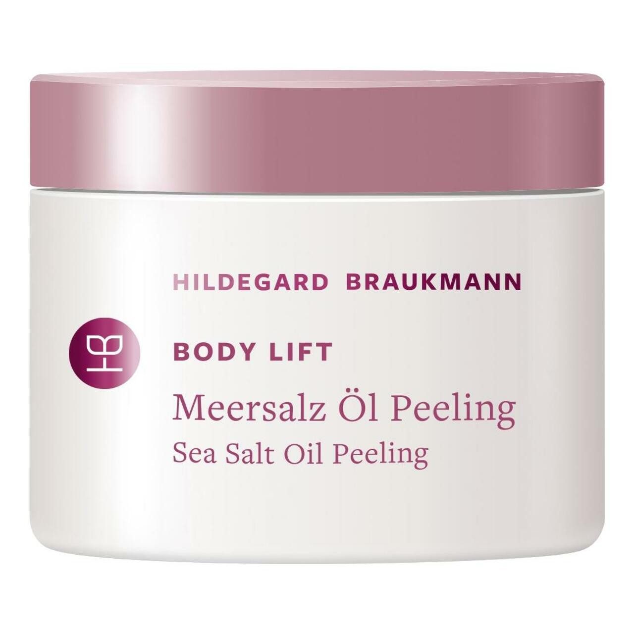 Hildegard Braukmann Körperpeeling Body Lift Meersalz Öl Peeling, Hautstraffende Anti-Age-Körperlotion mit Kakaobutt