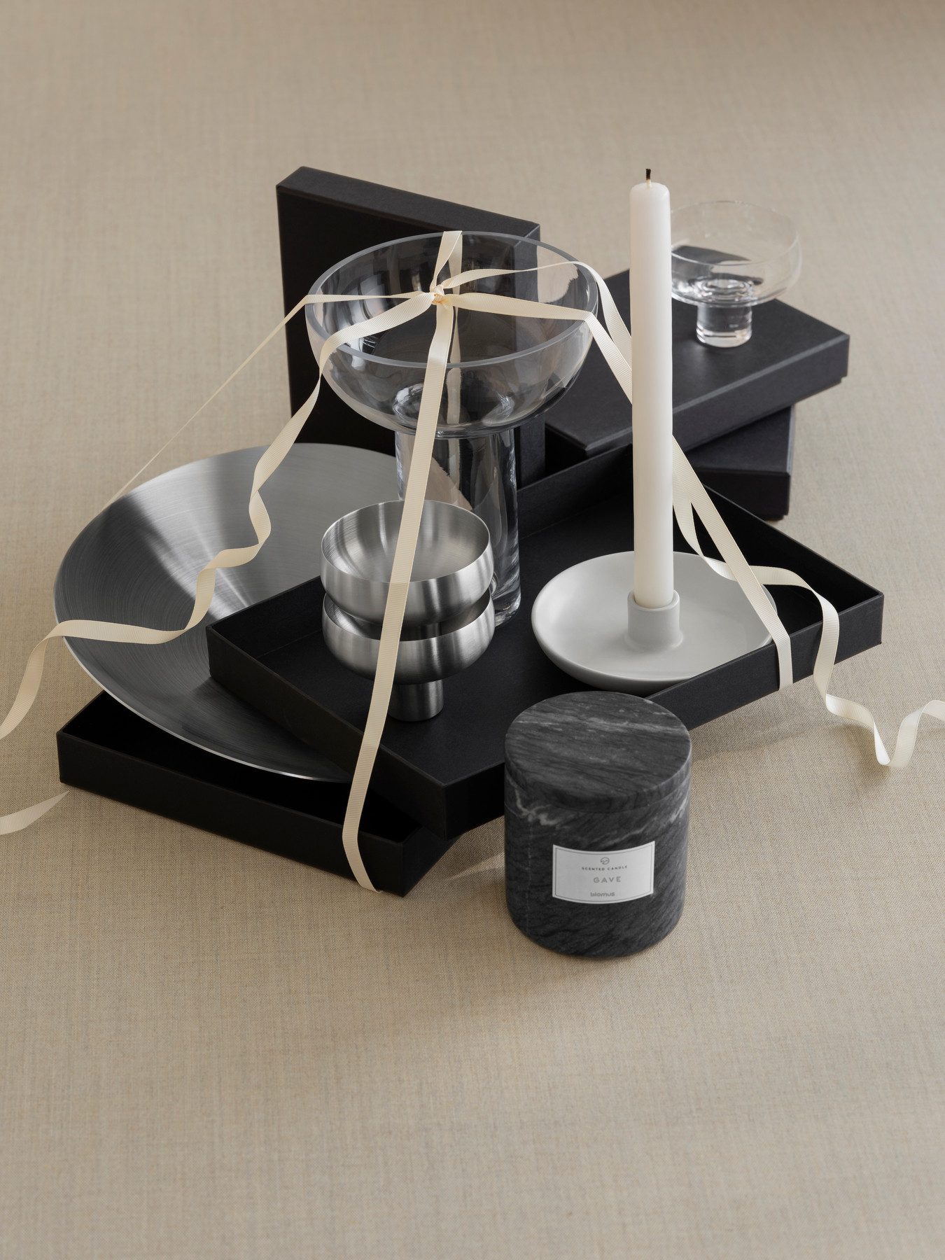 blomus Geschenkband -JUHLA- Schleifenband, Dekoband, Geschenkverpackung modern, Edles Satinband, 5m lang, passend zur Serie JUHLA