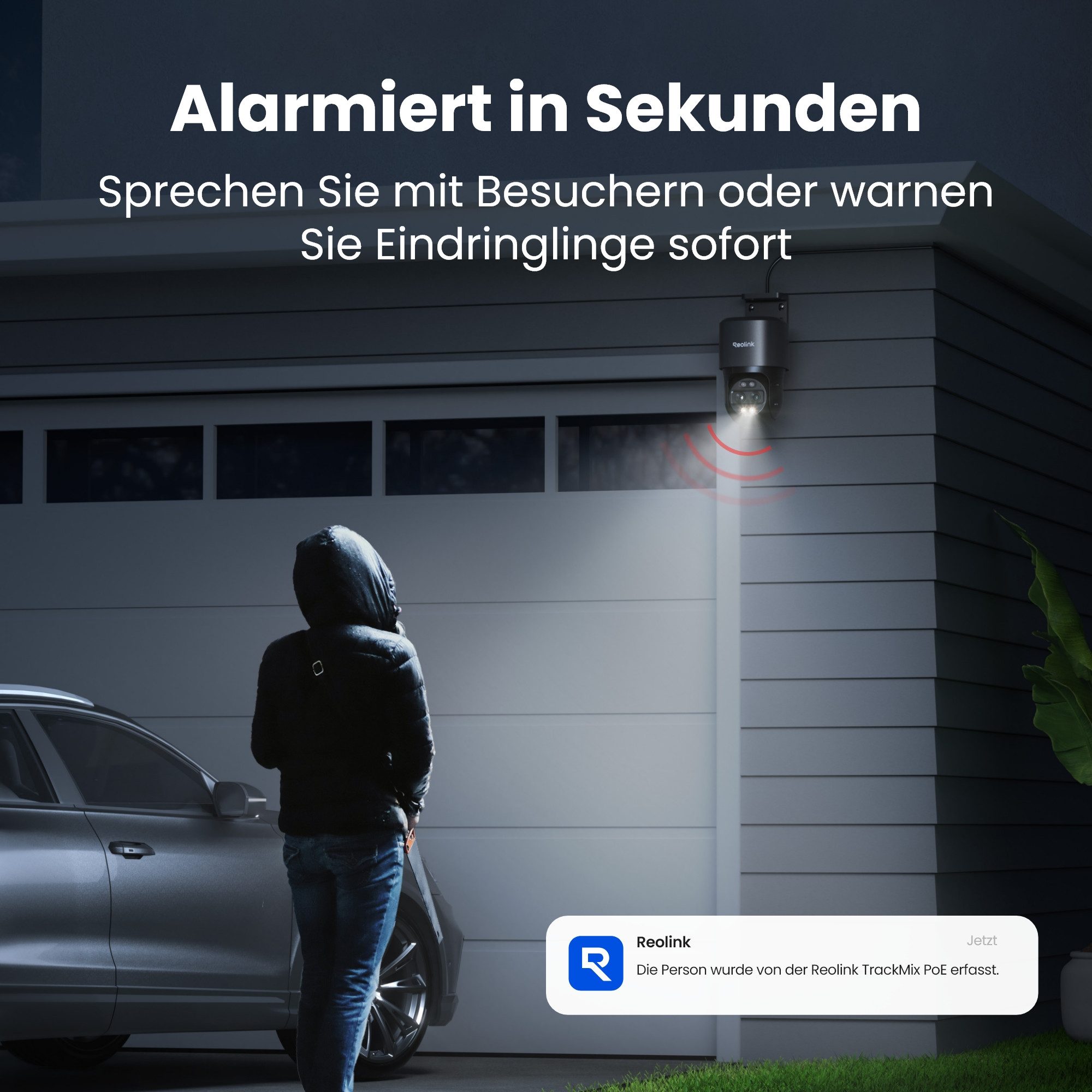 Reolink Überwachungskamera Trackmix PoE (Außenbereich, 2 Spotlights, 8MP,Smarte Bewegungserkennung,Dual-Objektiv,Farbige Nachtsicht) – Bild 5 von 5