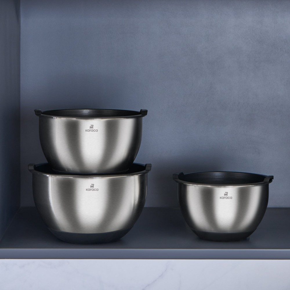 Karaca Vorratsdose Karaca Blendbox 3-teiliges Mixset, Inox