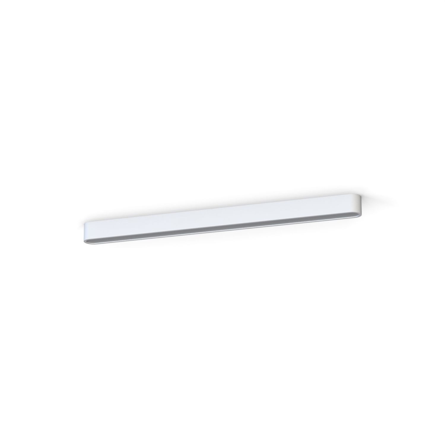 Licht-Erlebnisse Deckenleuchte SOFT, Warmweiß, Aluminium Weiß länglich 3000 K warmweißes Licht 2300 lm Modern