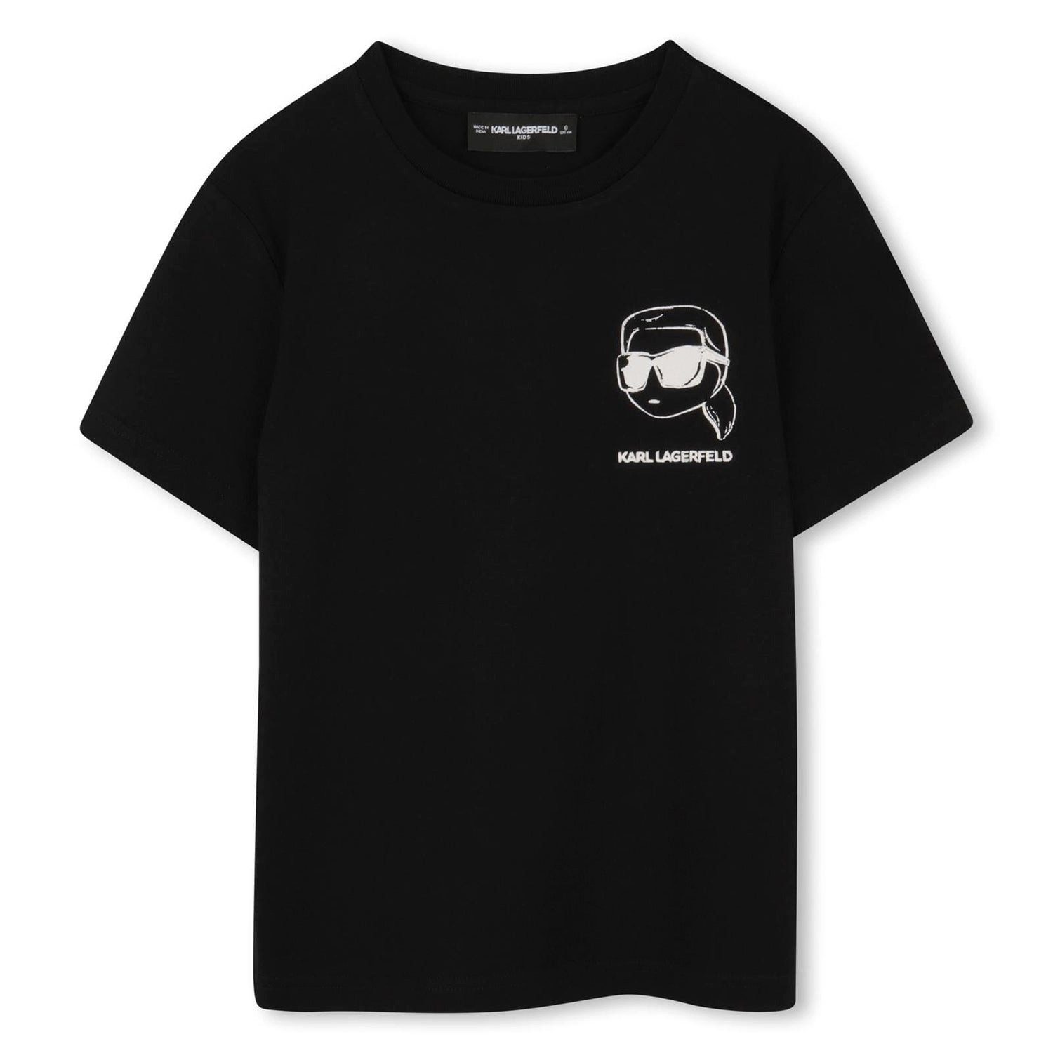 KARL LAGERFELD T-Shirt KARL LAGERFELD KIDS T-Shirt mit Rückenprint NEW IKONS in Schwarz