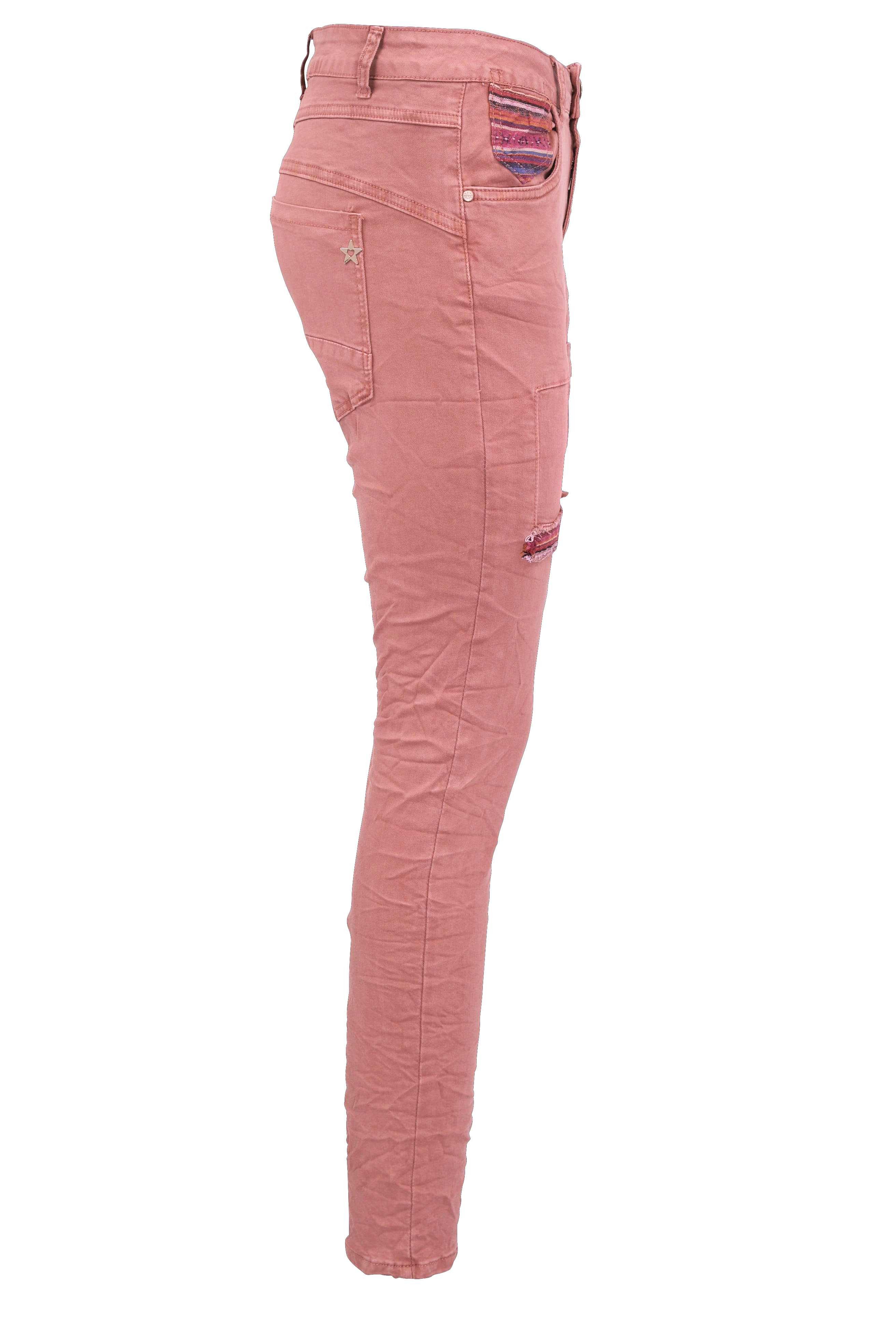 Jewelly Regular-fit-Jeans Stretch Boyfriend Jeans - günstig online kaufen