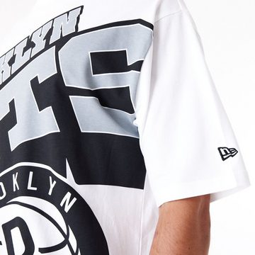 New Era Print-Shirt Oversized BIG LOGO Brooklyn Nets