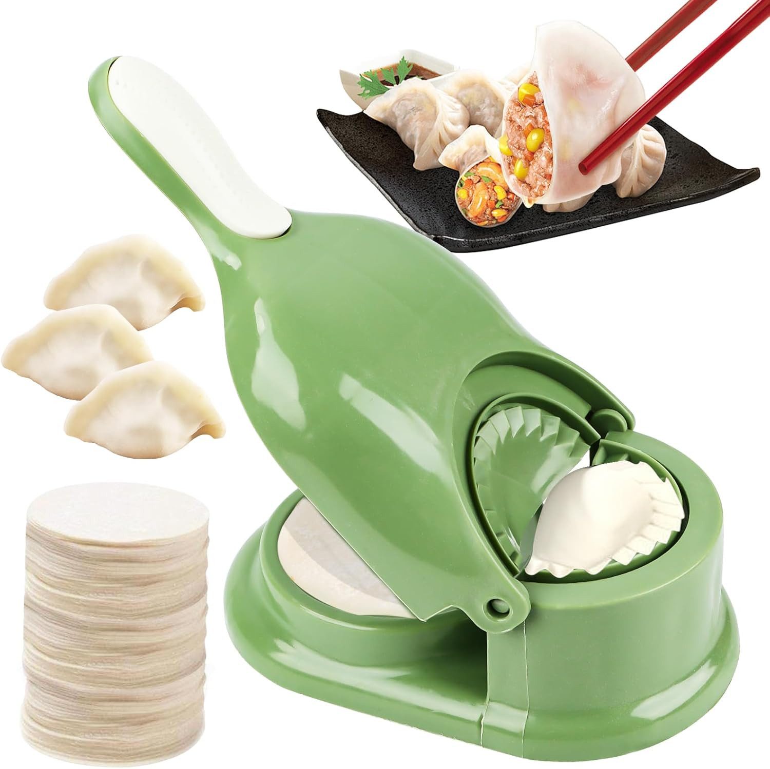 FELIXLEO Nudelmaschine 2in1 Dumpling Maker Teigtaschenformer Ravioli Former Manu im Vergleich