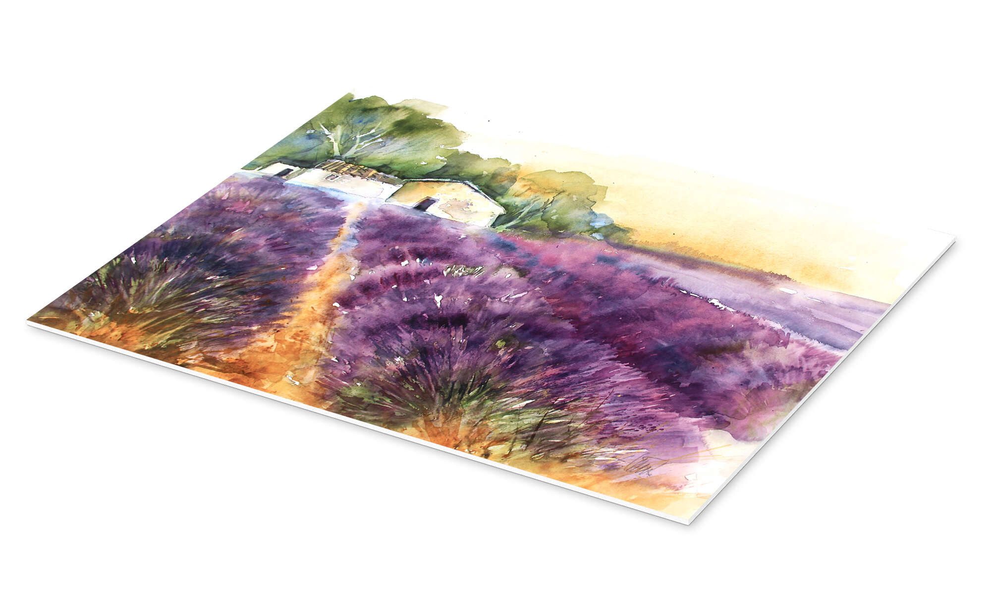 Posterlounge Wandbild Lavendelfeld in der Provence, Eckard Funck, erhältlich als Poster, Leinwandbild, Wandsticker oder Acrylglasbild