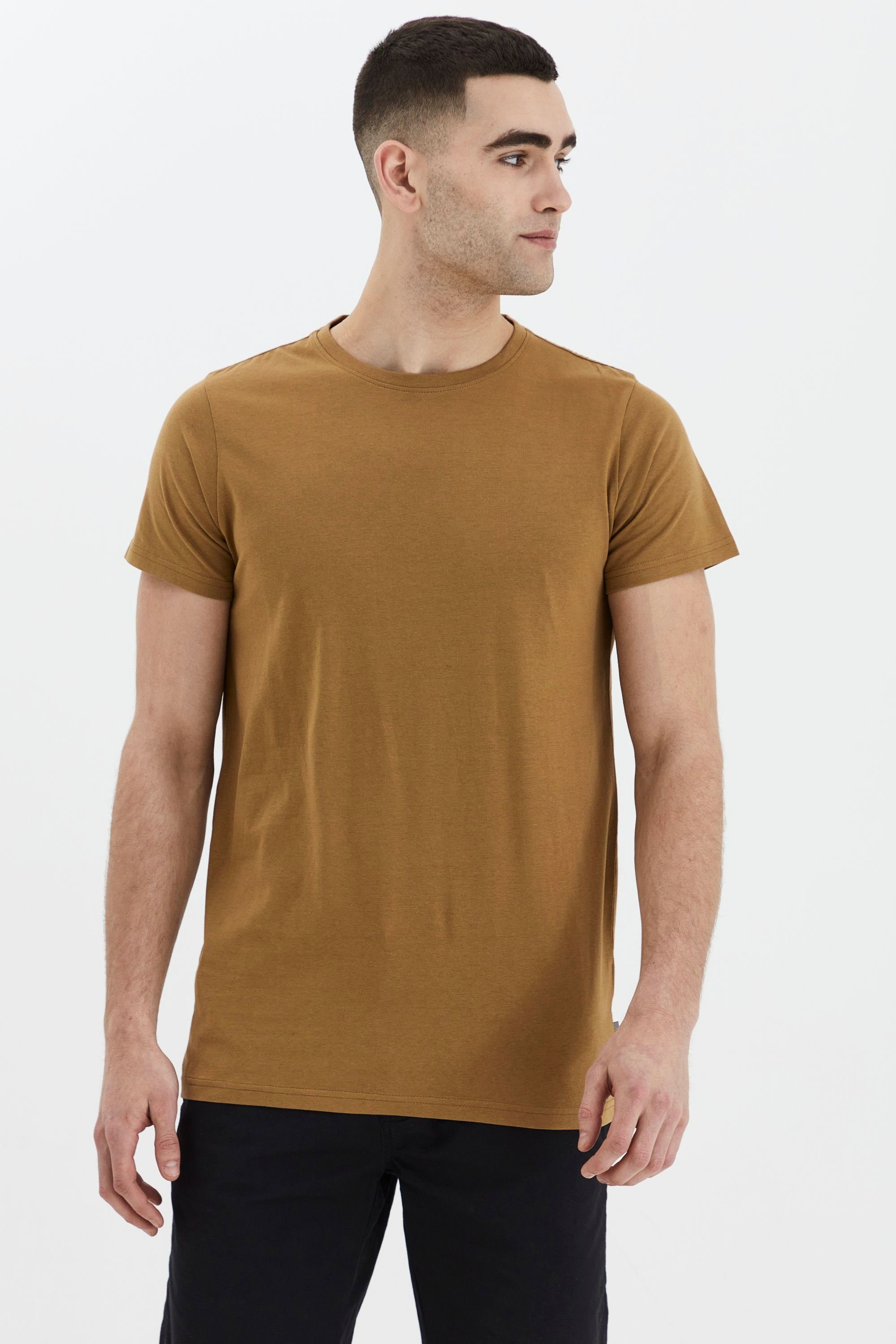 Dull T-Shirt !Solid Rundhalsausschnitt (170935) SDPeko T-Shirt Gold mit