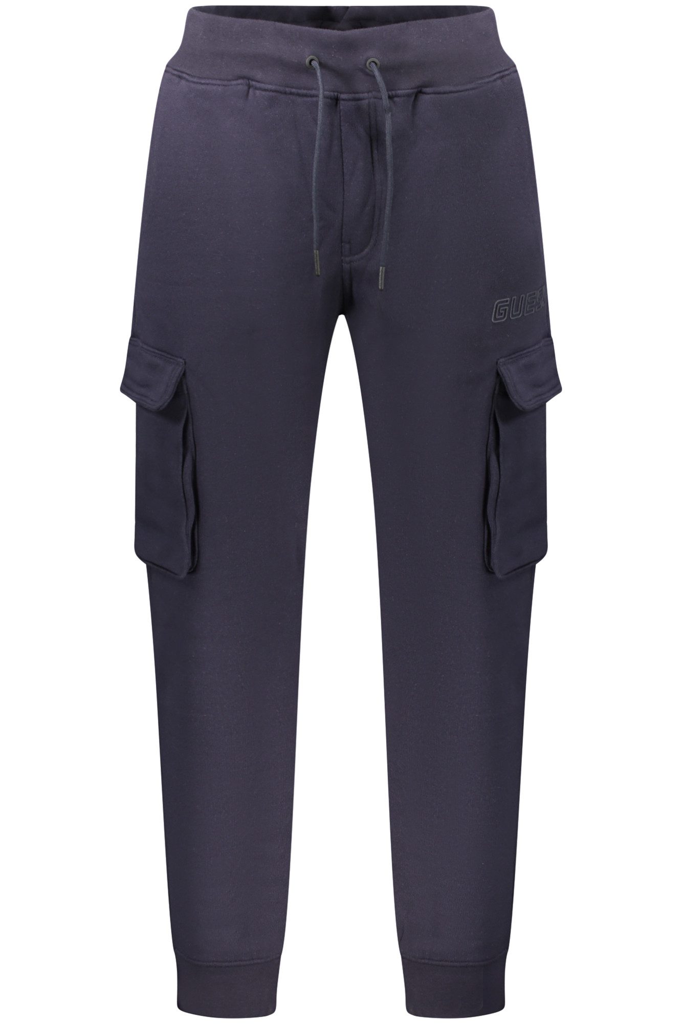 GUESS JEANS 5-Pocket-Hose Stylische blaue Herren-Cargohose mit Kordelzug und Taschen