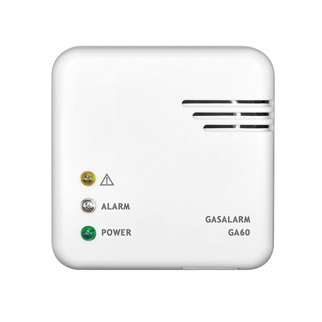 Indexa GA60 Gasalarm, Gasmelder 12V DC mit Netzteil Gasmelder