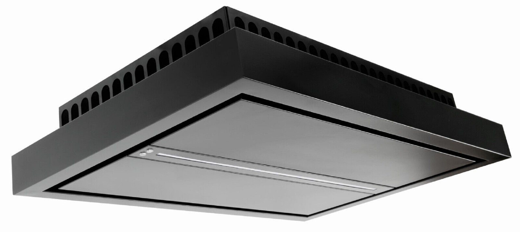 Baumann Deckenhaube Aura 120 SLK Aura 120 SLK, Umluft Deckenhaube 120cm Schwarz Dunstabzugshaube EBM Motor