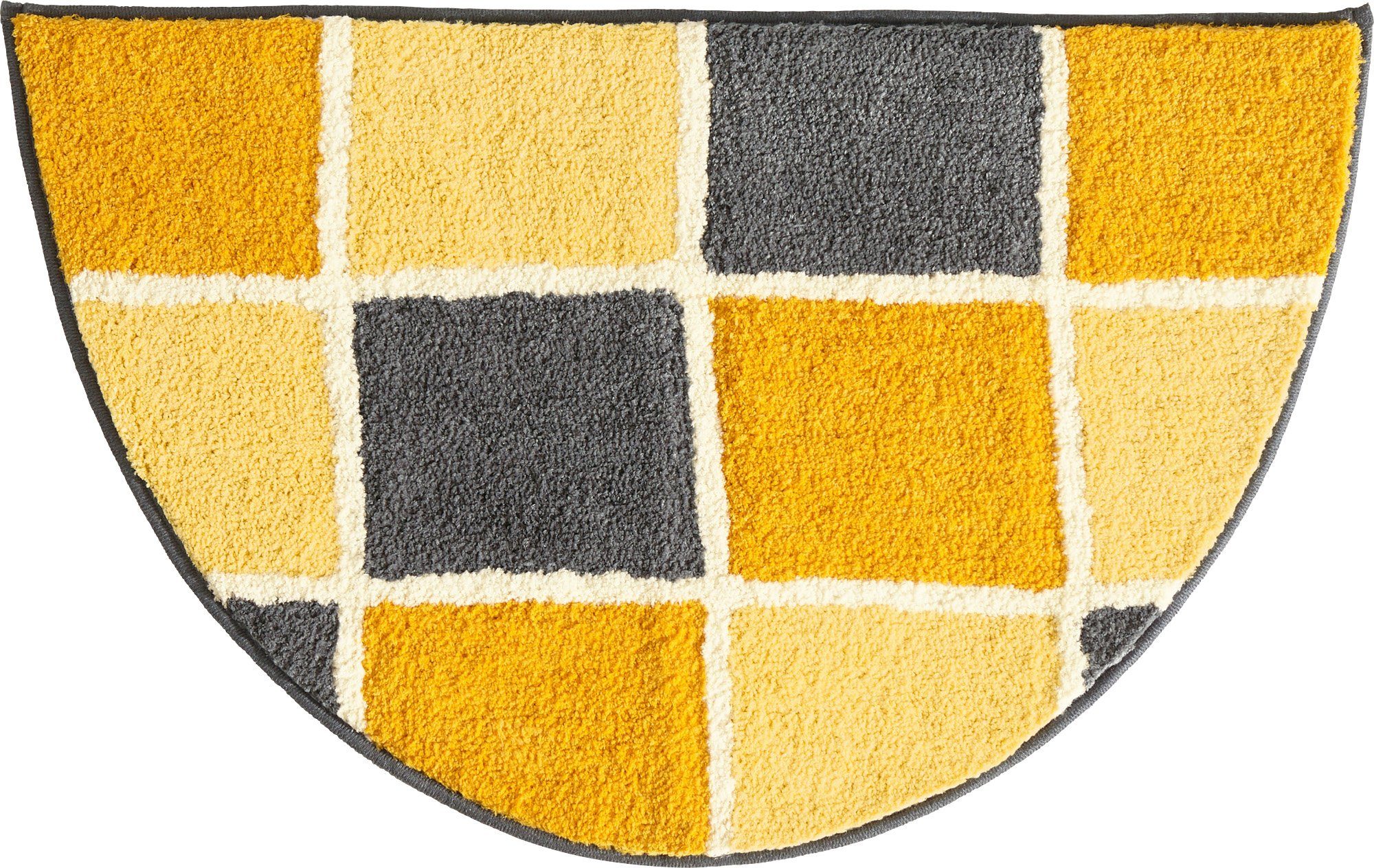 REDBEST Duschmatte Duschvorlage "Los Angeles" halbrund, Höhe 20 mm, Karo günstig online kaufen